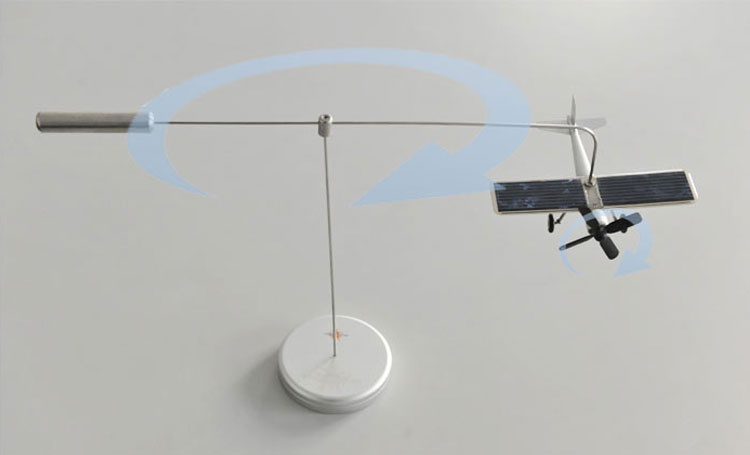 Auto ornamente Solar- flugzeug-modell flugzeug Solar- Energe Bildung Bausatz Zeigen Bausatz Neue idee gyropter Drehung