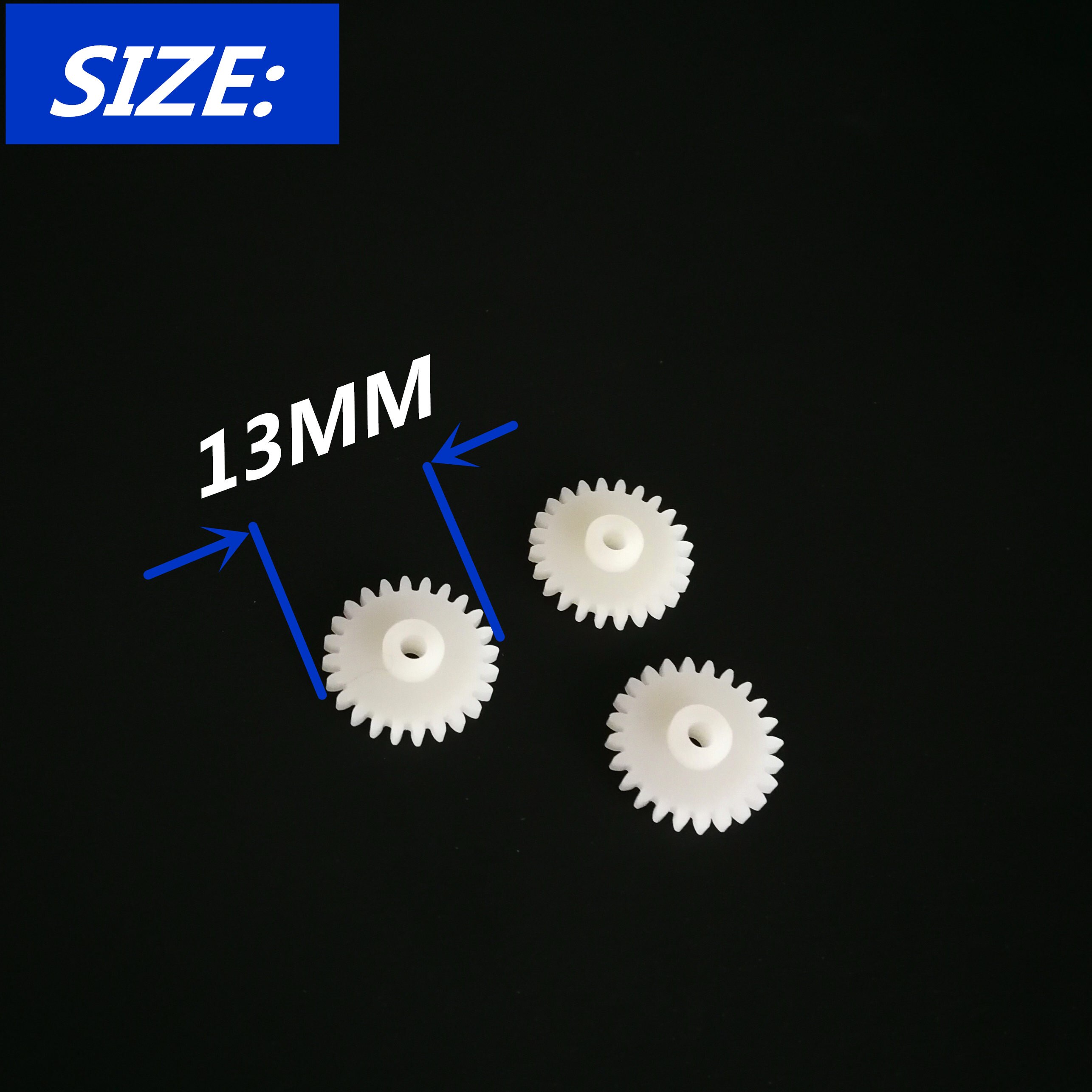 30Pcs 0.5 Modulus 9 Teeth24-2A Plastic Gear Cog for 2mm Toy Car Motor Shaft Mini Plastic Motor Shaft Gear toy gear