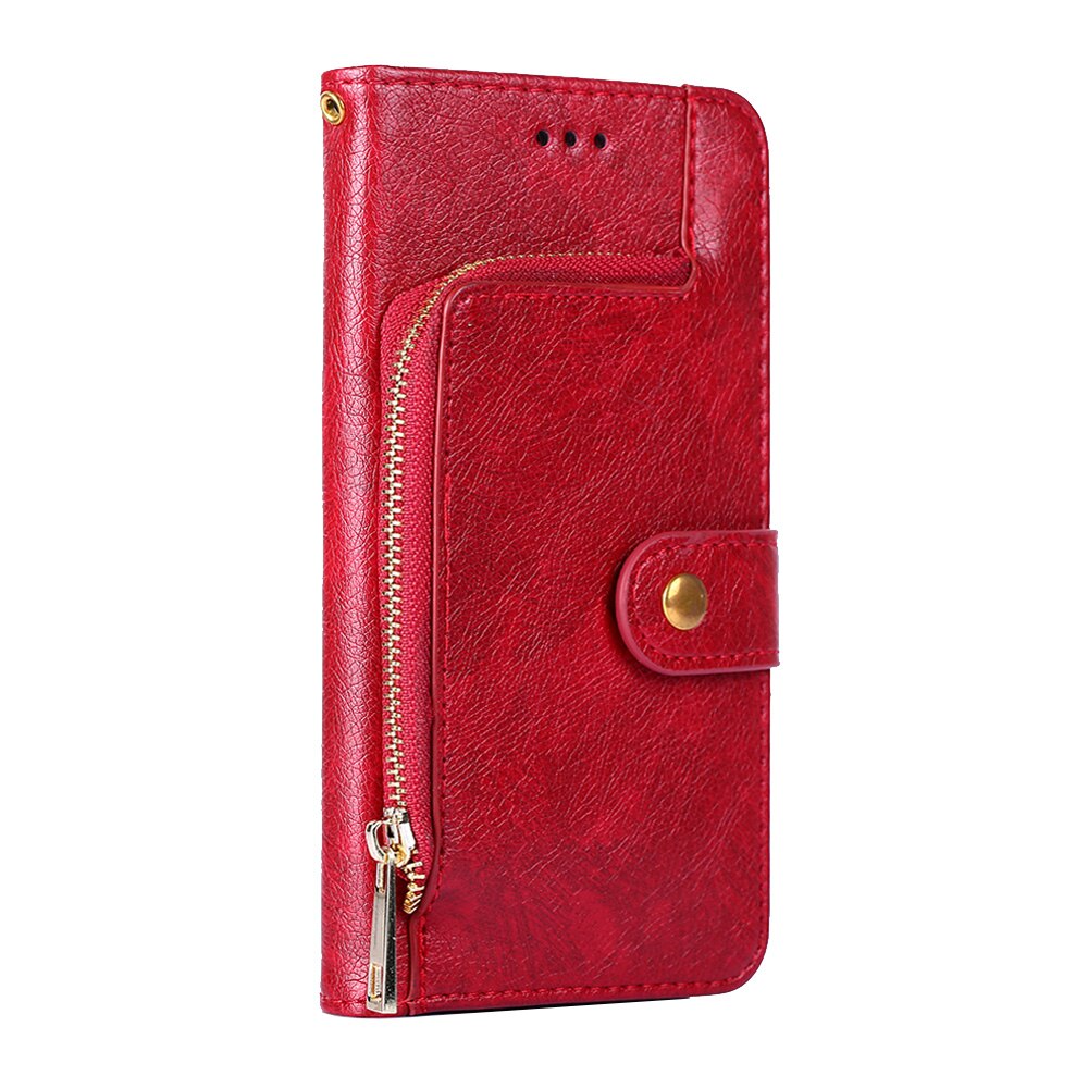 Funda de cuero de PU de negocios multifuncional para LG G9 ThinQ 5G/LG G9/LG G7 ThinQ/LG G6/LG G5 funda: LG G9 ThinQ 5G / Red
