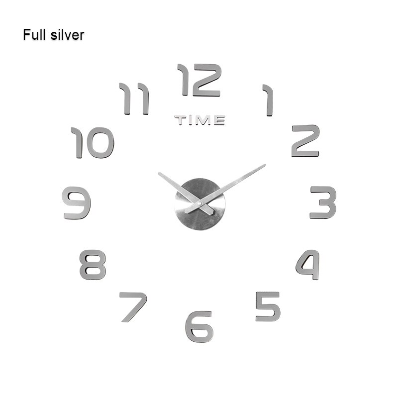 3D Acryl Klok Spiegel Sticker Horloge Muur Diy Creatieve Klok Woondecoratie Quartz Klok/Gratis Te Sturen 3D Vlinder sticker: D