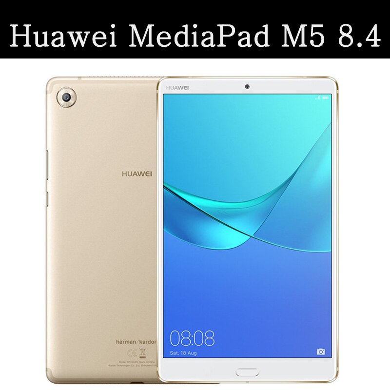 Qijun tablet flip etui til huawei mediapad  m5 8 8.4 " smart wake up sleep læder fundas fold stand cover taske til sht -w09/al09
