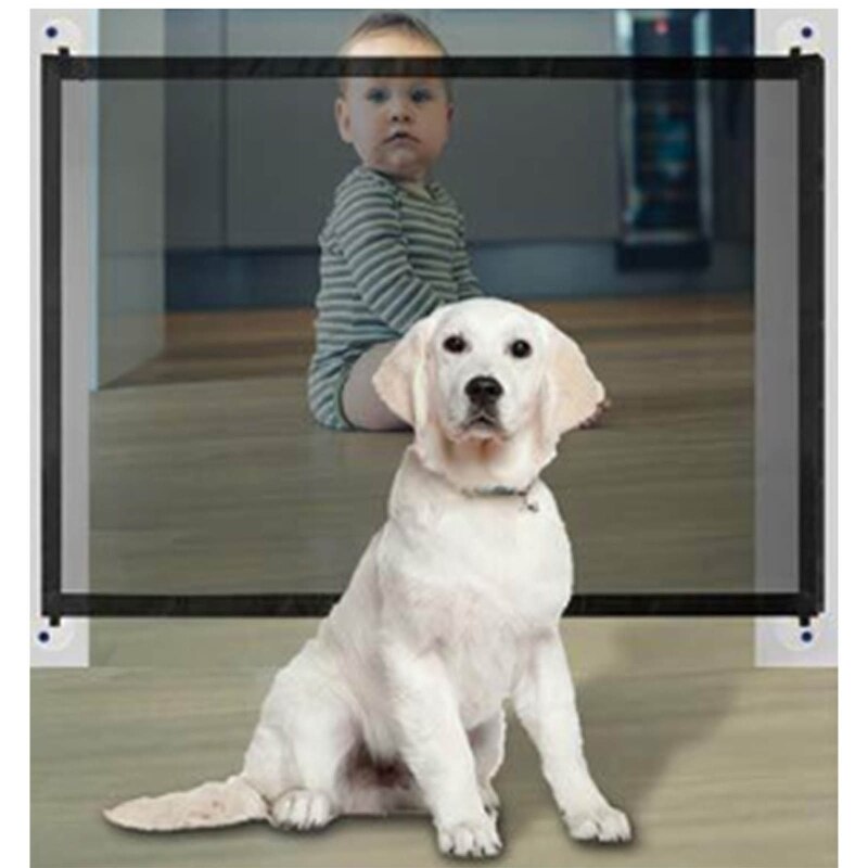 Folding Baby Barrier Safety Fence Portable Baby Gate Safe Enclosure Guard Children Kids Safe Guard Pet Isolation Net