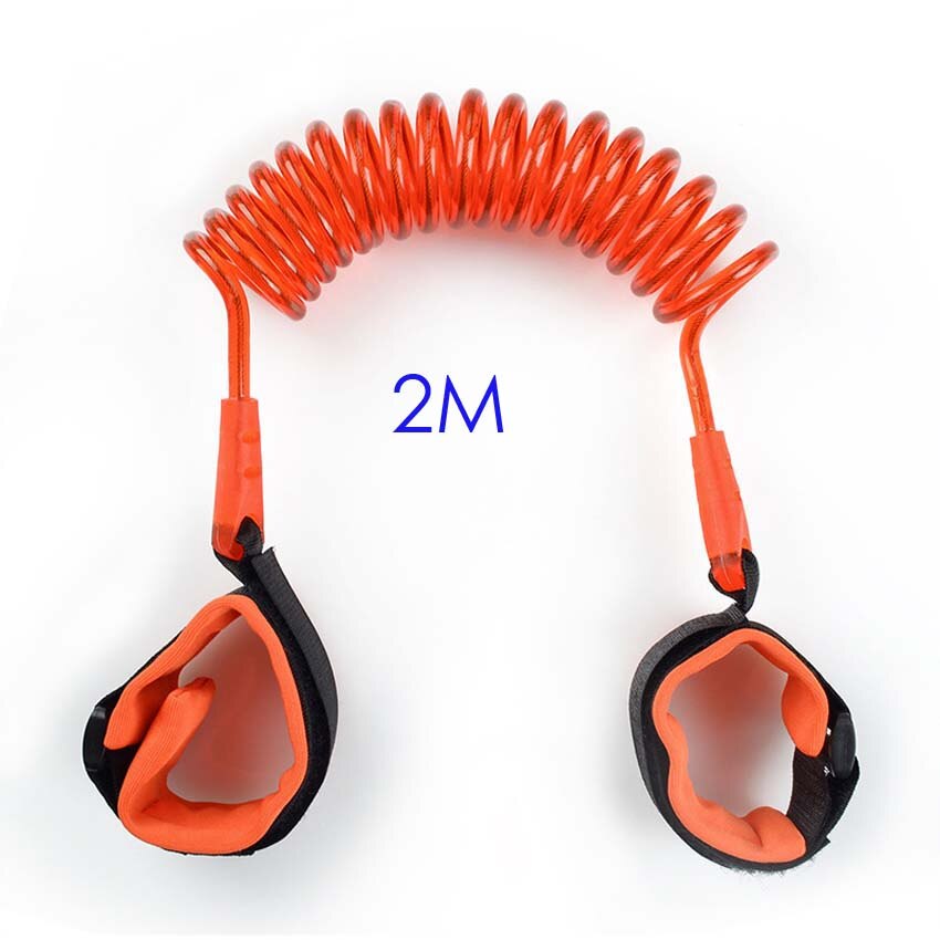 Safety Wristbands for Kids Children Baby Anti Lost Child Baby Walking Stick Assistant Harness Belt Aid Wings Sling Care Set: 2M Orange