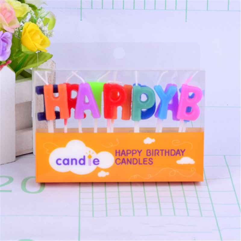 Cartoon animal happy birthday cake party art candle crown letter happy birthday: Color HAPPY
