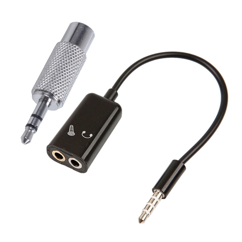 2 Pcs Zubehör: 1 Pcs 3,5mm Stereo Stecker auf RCA Mono Weibliche Audio Adapter &amp; 1 Pcs 3,5mm Stereo-Audio-Splitter