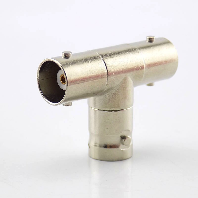 Conector hembra BNC a 2 acopladores hembra BNC, adaptador de enchufe divisor, adaptador de vídeo de 3 vías/monoto A7, 2 uds.