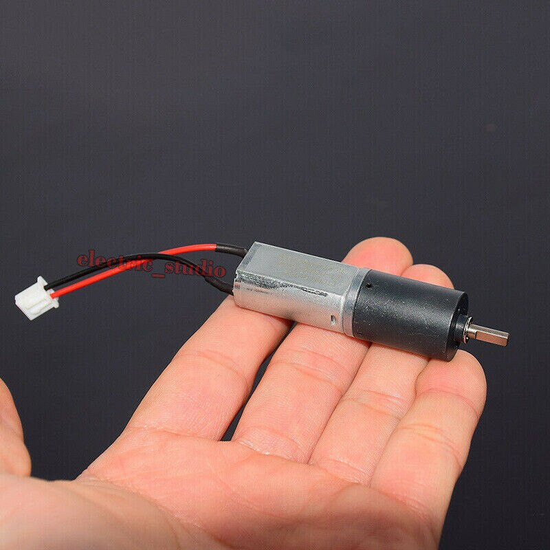 Mikro 16mm fire-trins planetreduktion gearmotor  dc 3v 6v 8v 30 rpm -100 rpm langsom hastighed højt drejningsmoment alle metal gearkasse motor