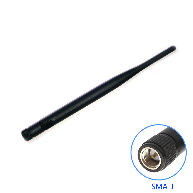Antenne WIFI Omni 2.4GHz, 6dbi, 2.4GHz, bluetooth, mâle/femelle, connecteur de routeur sans fil IEEE WLAN/WiMAX/MIMO: Gris foncé