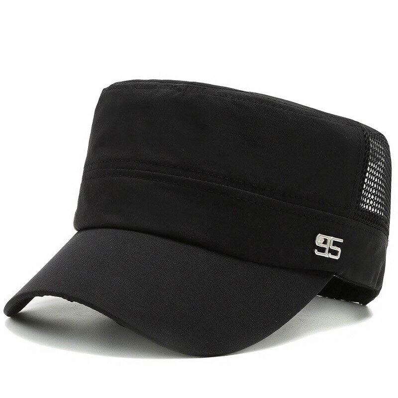 Vintage flad top cap baseball cap trucker sol hat flexfit hat comfy cadet hat: Sort
