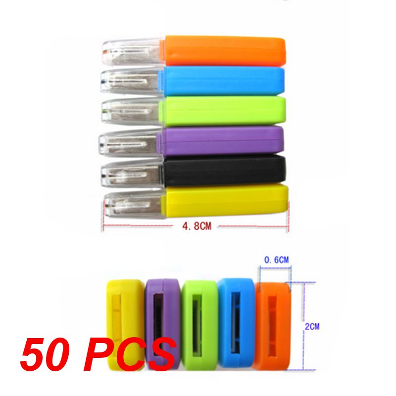 1/10/25/50 Pcs Multicolour USB 2.0 Card Reader Micro SD TF Card Mini Memory Reader Writer Adapter Flash Drive Laptop: Orange