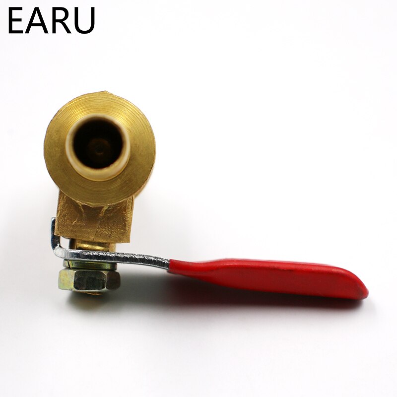 6mm-12mm slang hulling inline mässing vatten olja luft gas bränsle ledning avstängning kulventil rörkopplingar pneumatisk kopplingskontroll