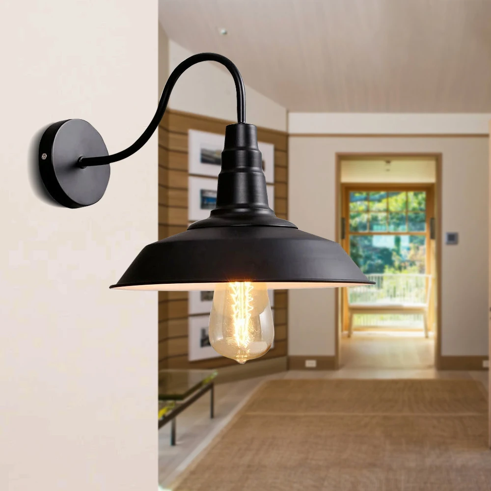 Retro væglampe udendørs lade garage vintage armatur natlampe multifunktionel væglampe dekoration