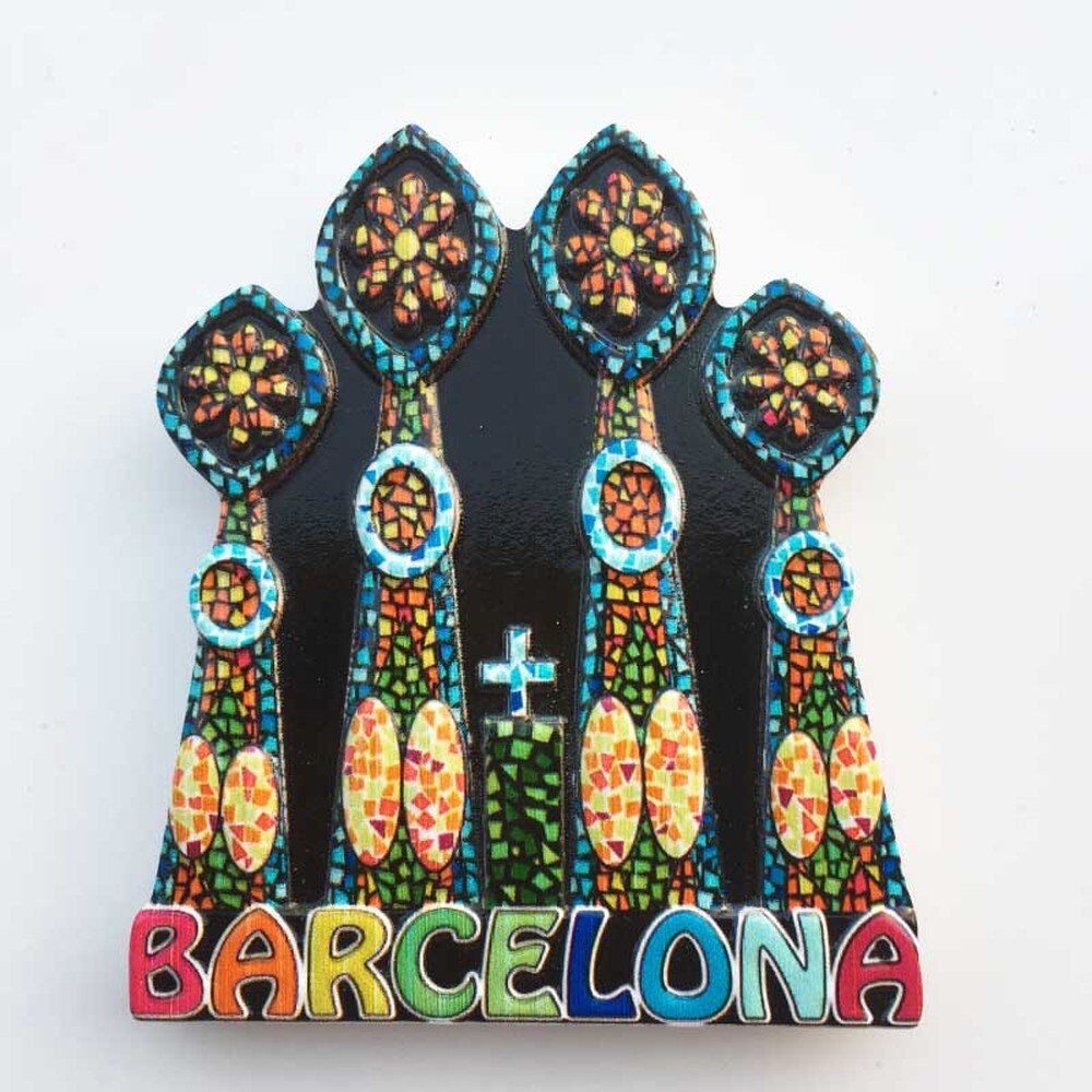 Babelemi Souvenir Barcelona Spanje Sagrada Familia Kathedraal Koelkast Magnetische Sticker Magneet Home Keuken Decoratie