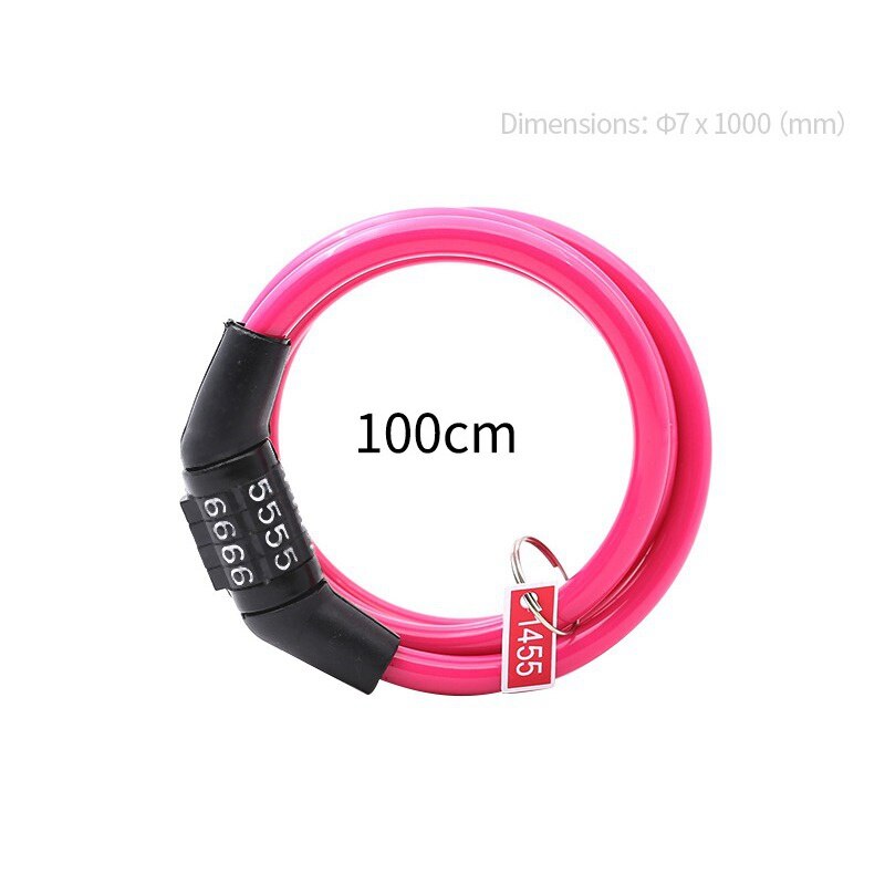Code Password Safety Bike Combination Lock Security Coded Steel Wiring Bicycle Bike Cable Lock: MR