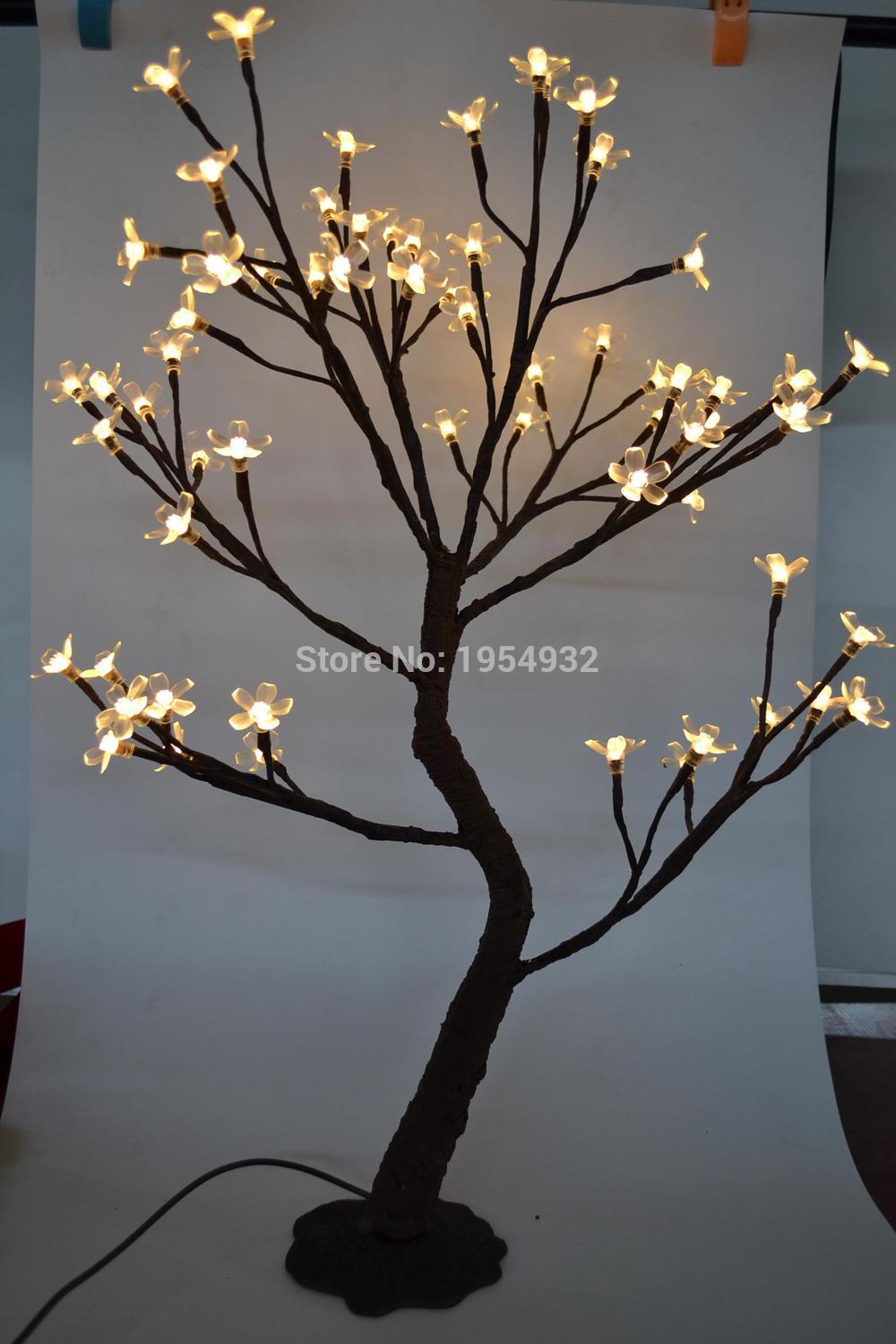 64 LED Cherry Blossom Tree Light in 70cm Height , blossom tree light, standing cherry tree light wedding decoration
