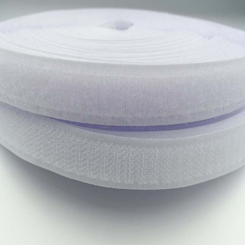 24Meter/Pair 10/16/20/25Mm No Glue Hook And Loop Fastener: White / 20mm 24Meter
