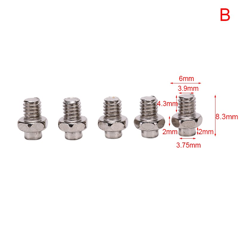 Parafusos de pedal de bicicleta, pino de aço anti-deslizamento para pedal de ciclismo, peças de bicicleta duráveis para uso em 10 pçs/lote alta qualidade, alta qualidade: B
