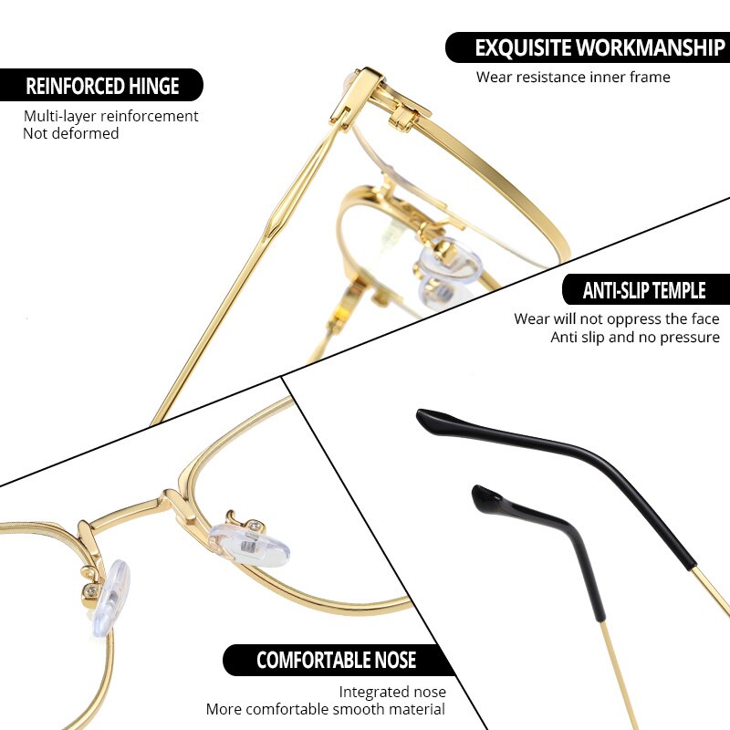 Pro Acme Blauw Licht Blokkeren Glazen Voor Mannen Vrouwen Metalen Frame Bluelight Bril Computer Gaming Bril Uv Bescherming PC1644