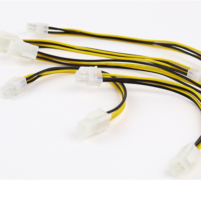 20cm 8" Inch ATX 4 Pin Male To 4Pin Female PC CPU Power Supply Extension Cable Cord Connector Adapter