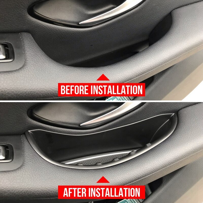 2Pcs Front Door Armrest Storage Box Container Holder for Mercedes Benz C-Class W205 C180 C200 C260