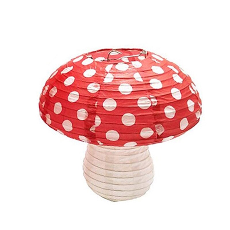Grandes lanternes en papier en forme de champignon, décor de fête d&#39;anniversaire, arrière-plan 3D suspendu, ornement de champignon pour Baby Shower, garde de pépinière