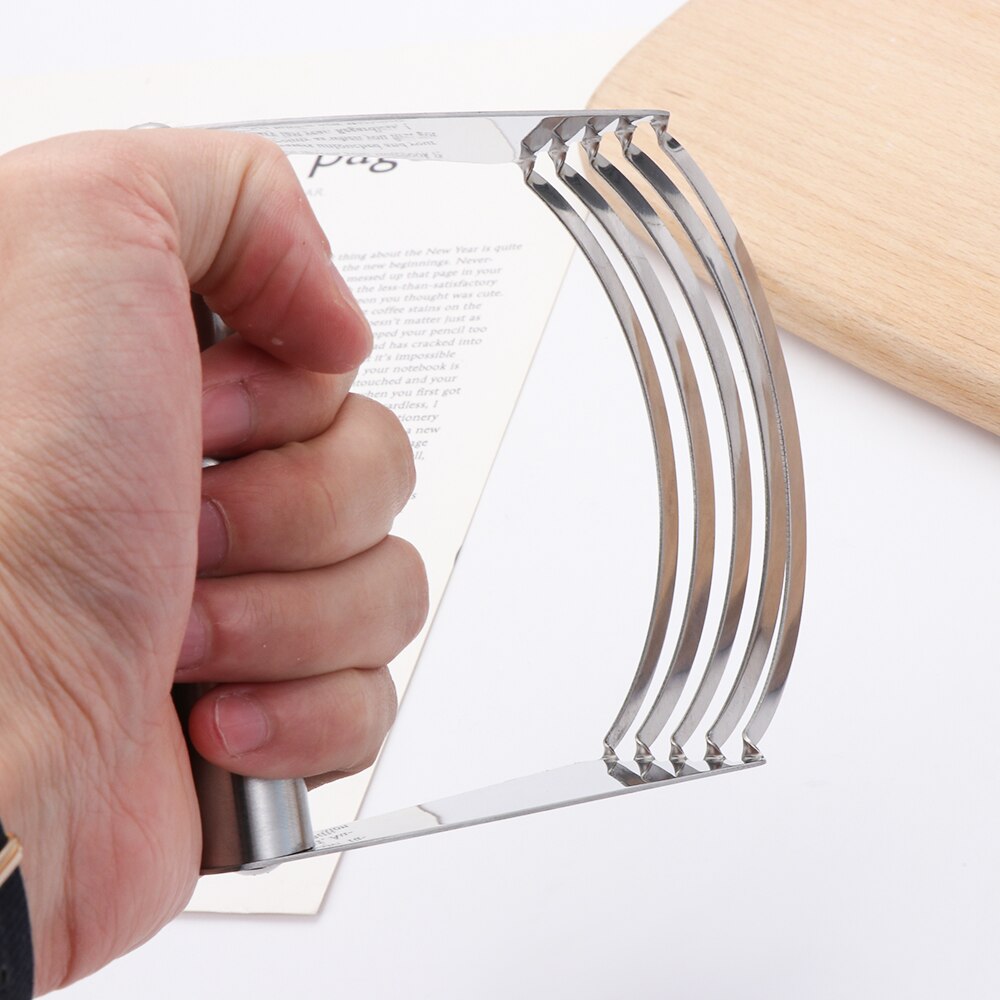 1Pc Baking Dough Blender Flour Mixer Stainless Steel Kitchen Blades Manual Confection Durable Butter Pastry Cutter Bakewae Tools
