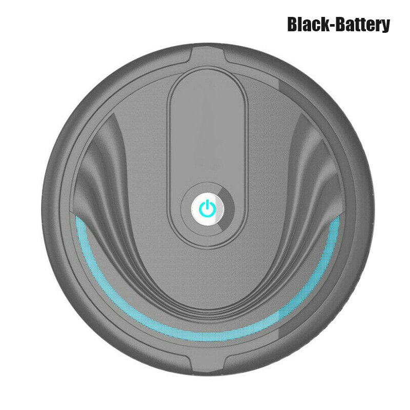 Smart Robot Vacuum Cleaner Auto Floor Cleaning Sweeping Household Mini Cleaner --M25: black-battery
