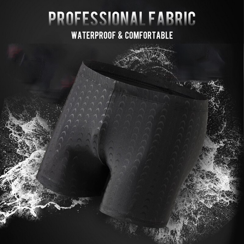 Bañador de piel de tiburón para hombre, traje de baño de secado rápido, bóxer de playa