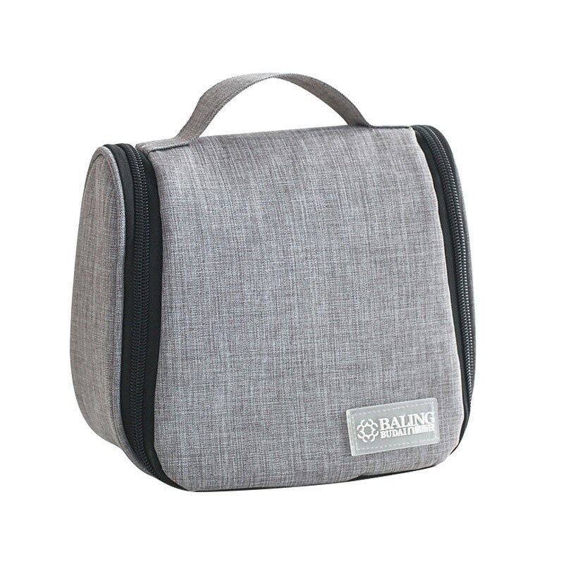 Bolsa cosméticos multifunción hombres bolsos de maquillaje para mujeres organizador de artículos de tocador viaje belleza impermeable bolsa de almacenamiento portátil Cinco estilo: Style 2 gray