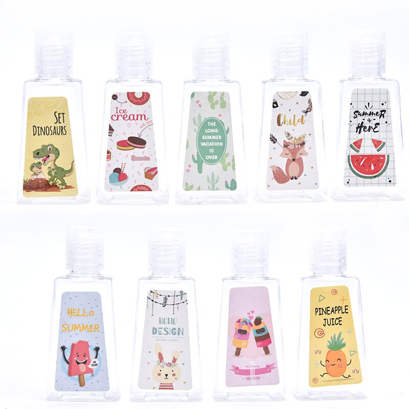 Desinfectante de manos con forma de Panda, 30ml, Animal, para ducha, con botella vacía, Color aleatorio, 1 unidad: E 1PC RANDOM