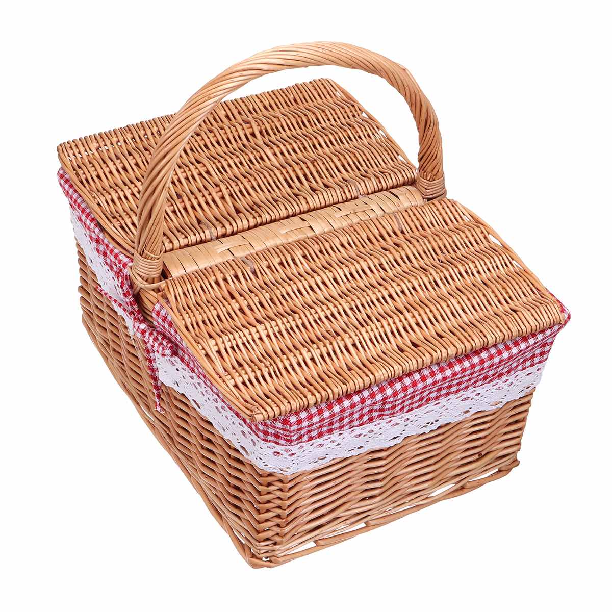 Cestino da picnic per 4 persone Levin (Keine Größe, marrone, Legno