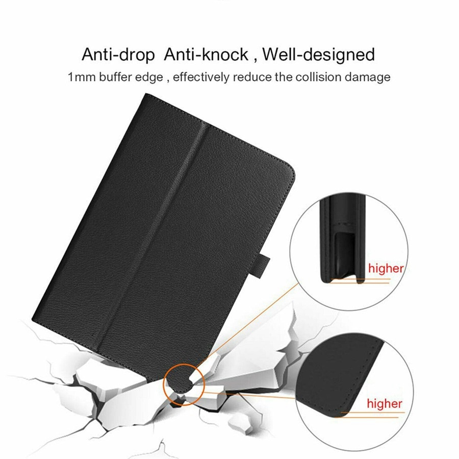 Litchi PU leather case For Samsung Galaxy Tab A 8.0 inch tablet cover SM-T290 T295 T297 Protective Tablet Case +Film+pen