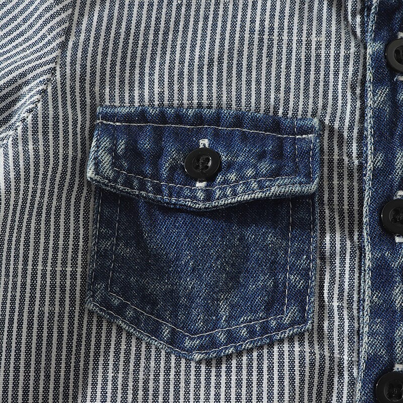 Kimocat Baby-jungen-Overall, kurzärmelig, gestreift, mit tasche, sommerkleidung, 0-3 jahre
