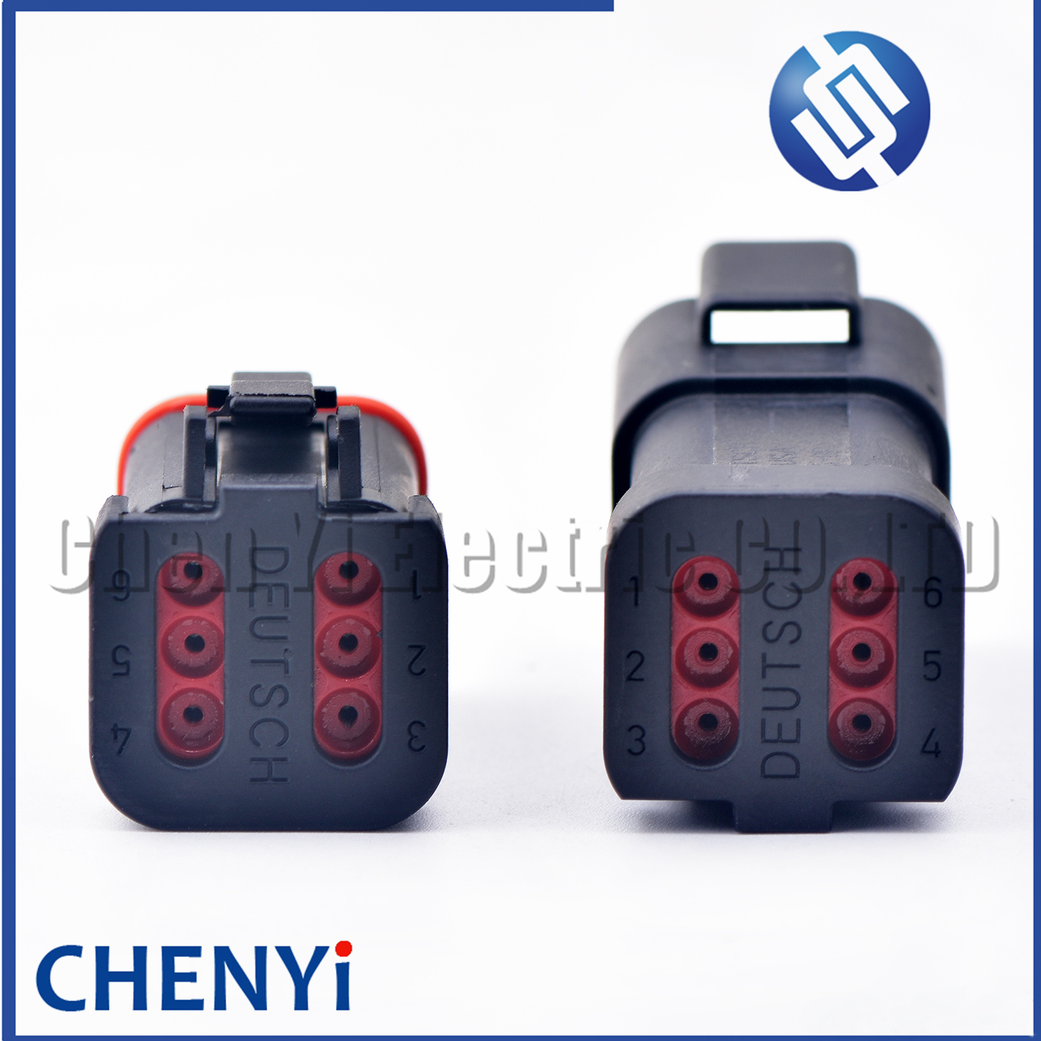 6 Pin Black DT series Connector Waterproof Plug Socket DT06-6S DT04-6P DT06-6S-E005 DT04-6P-E005 For Engineering Vehicle Deutsch