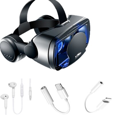 VRG PRO virtual reality VR glasses full-screen viewable wide-angle 120 degrees suitable for 5 to 7-inch smart phone devices: Blu-ray plus