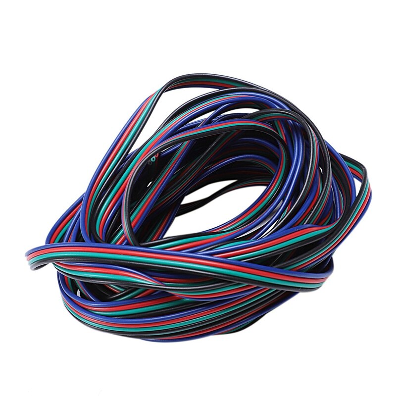 5M 4-Pin RGB LED cable de extensión para 3528 de 5050 de tira de RGB y 1M 5V SMD 5050 60LED cambia de Color RGB tira de LED