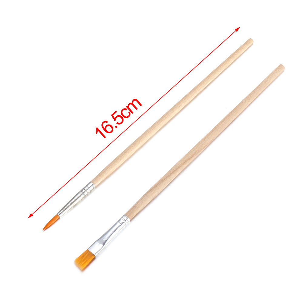 10PCS Hook Line Pen Wood Handle Drawing Brush Painting Pen Watercolor Calligraphy Paint Brushes Art Supplies