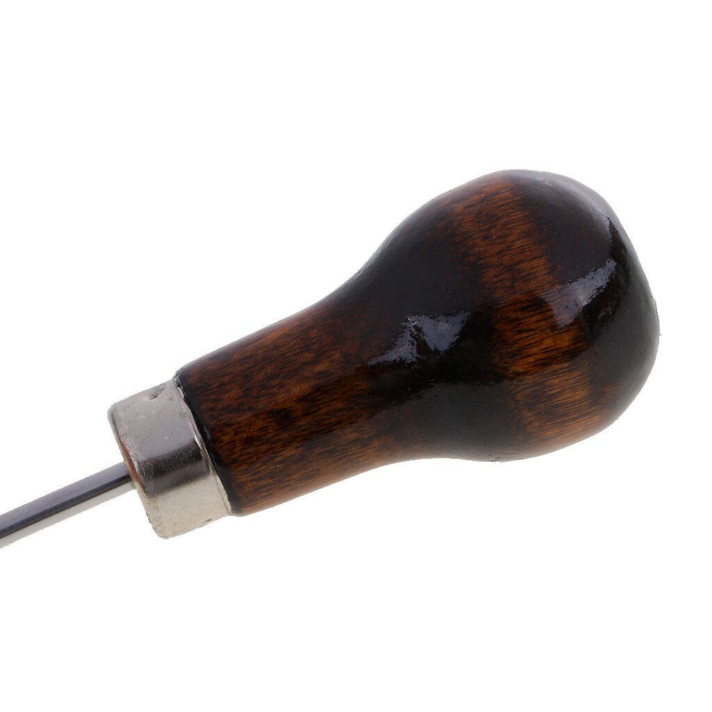 Gourd Shape Awl Tailors Awl Wood Handle Scratch Awl Sewing Awl Leathercraft Accessories