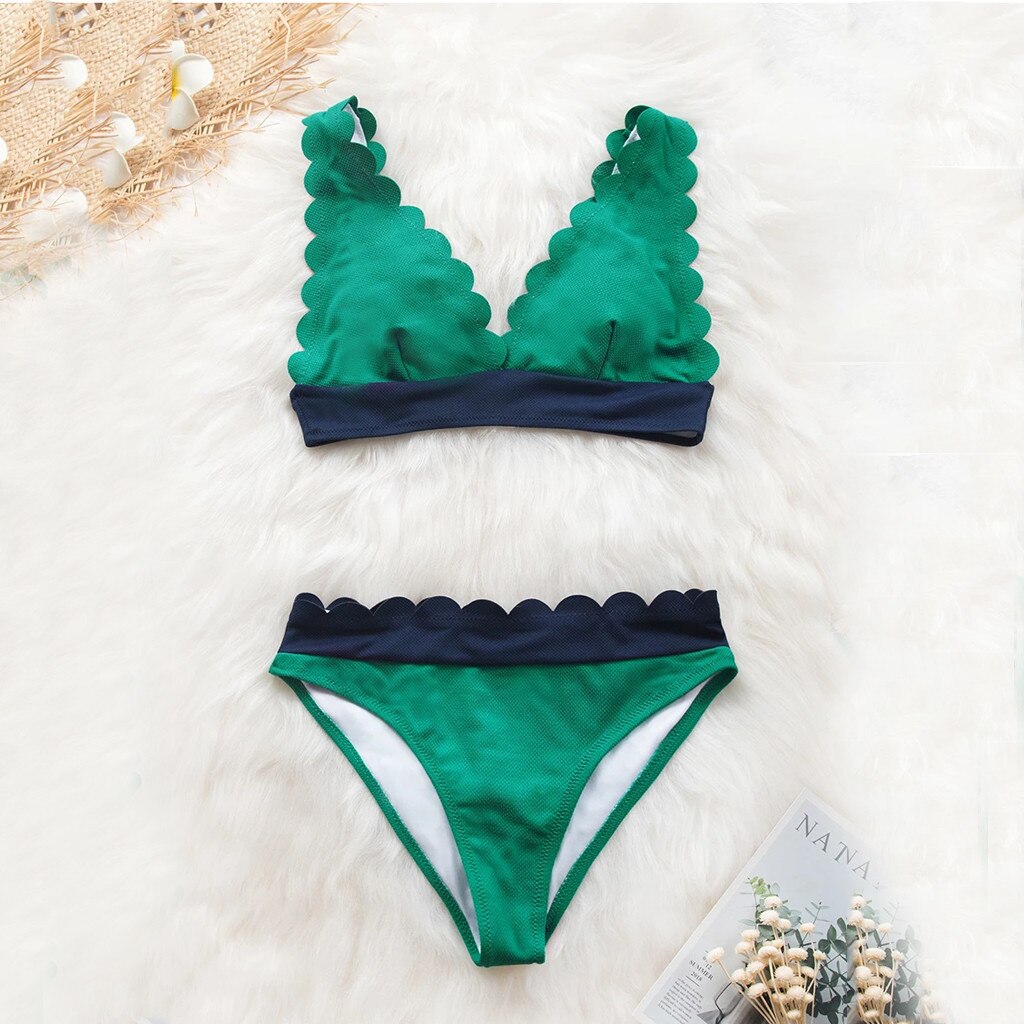 Women High Waist Bikinis Swimwear Swimuit Female Retro Beachewear Bikini Set Female Summer Beach Wear Biquini