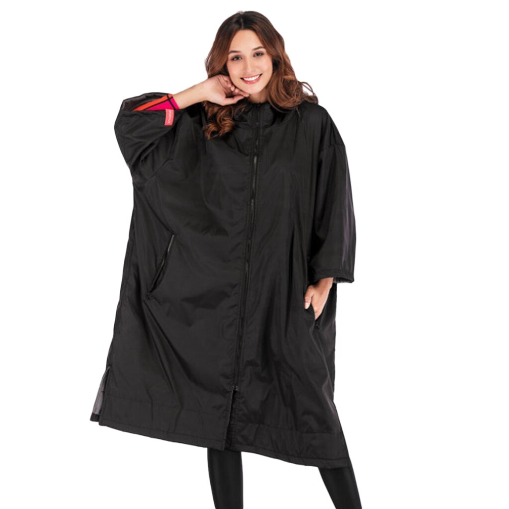 Cortavientos largo para esquí y nieve, chaqueta cálida, Poncho, impermeable