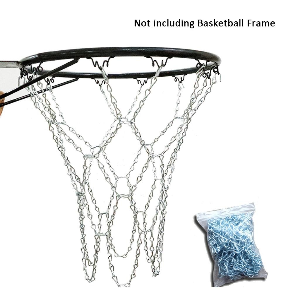 Zware Metalen Ketting Basketbal Net met 12 S-haken Draai Haken Roestvrij Gegalvaniseerd Ijzer