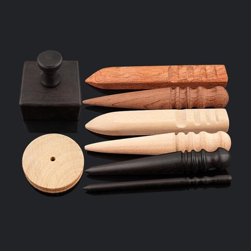 Outil de bricolage en cuir, bricolage en bois, bord de brunissage en bois massif pour bord poli, outil de travail artisanal en cuir, 1 pièce