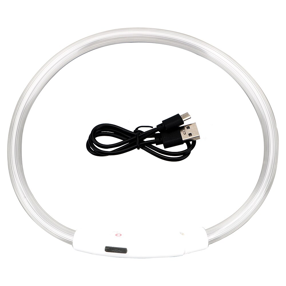 NICEYARD-Collar luminoso LED Usb para perro, recargable, nocturna, intermitente de seguridad, brillante: Colorful