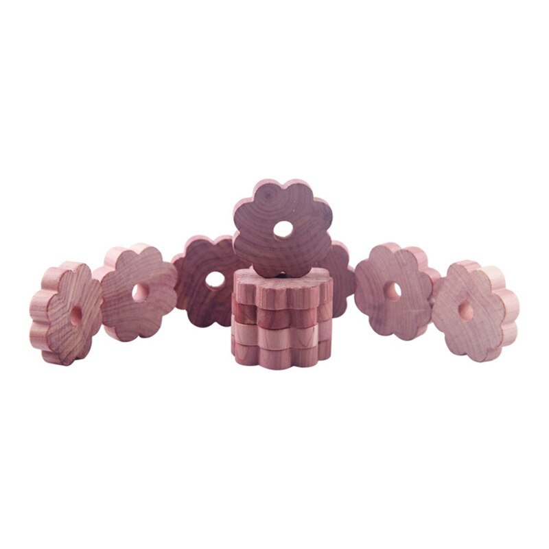 20 Pack Cedar Wood Rings, Aromatic Cedar Blocks,Natural Wood Hangers for Closets and Drawers, Clothes Storage Protector