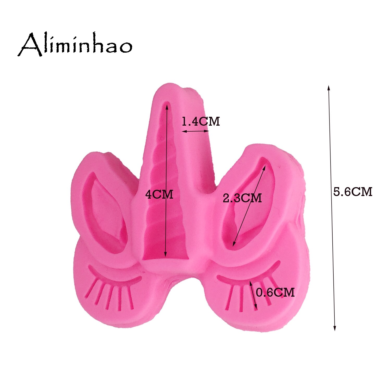 B1309 Cartoon unicorn ear eyes DIY fondant silicone mold for cake decorating tools chocolate gumpaste baking bakeware