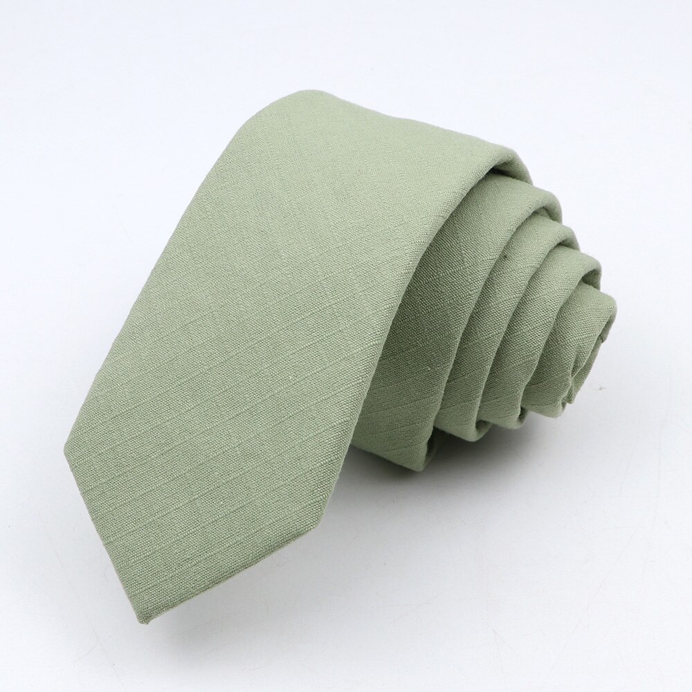 Ties for Men Cotton Linen Narrow Tie Skinny Cravat Neckties Men Party Skinny Tie Casual Neck Ties Neckwear Accessoried: 10