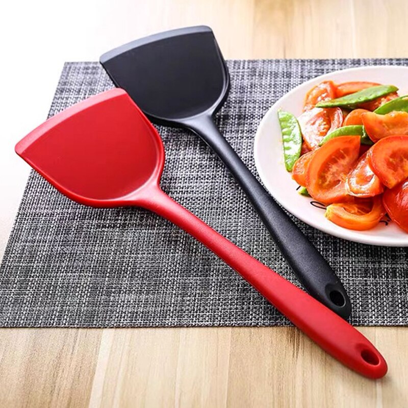 Non-stick Siliconen Turners Spatel Hittebestendig Koken Schop Spatel Rundvlees Vlees Ei Frituren Spatel Lepel Keukengerei Nieuw