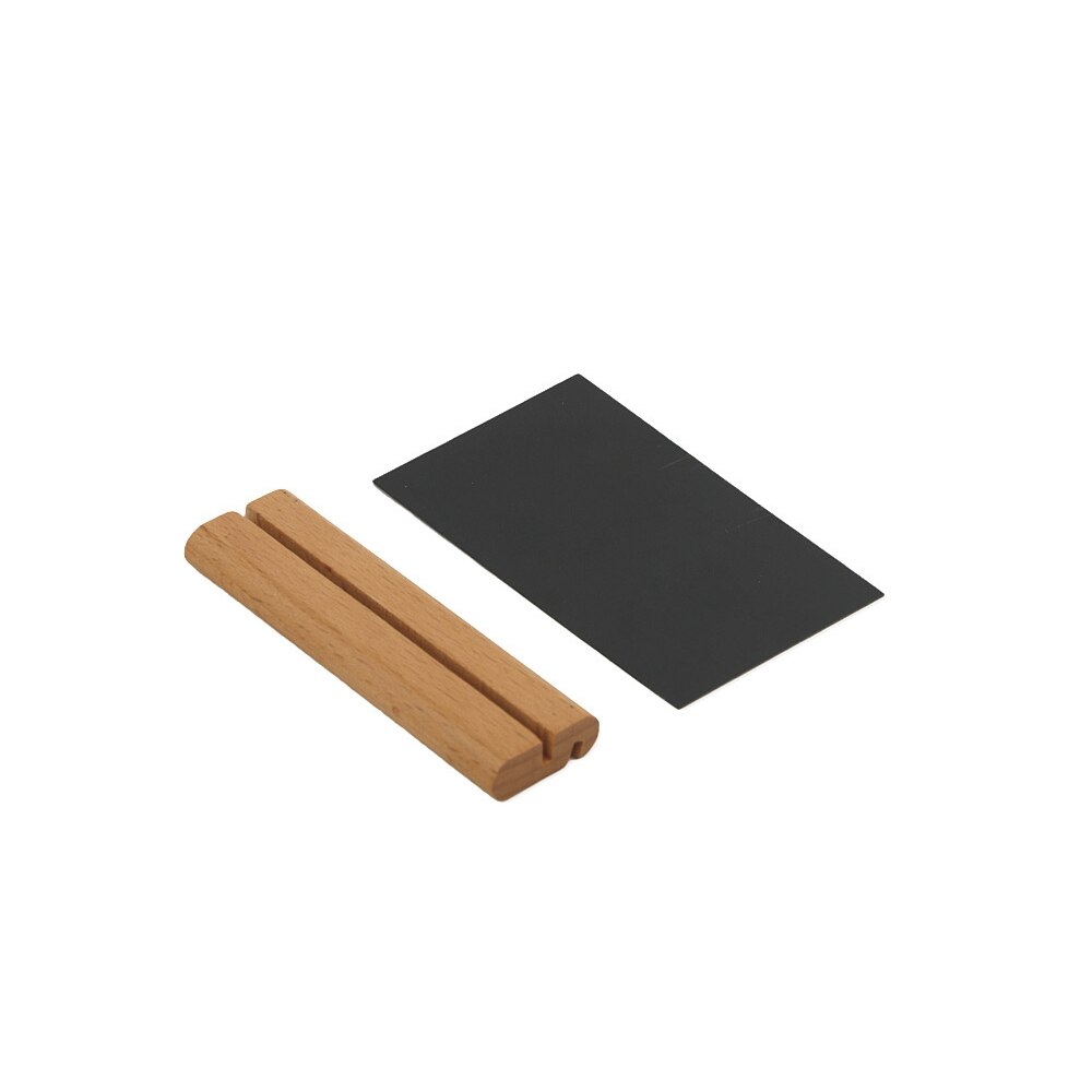 100x70mm Wood Base Acrylic Sign Holder Various Sizes Table Wood Clip Photo Holder Stand