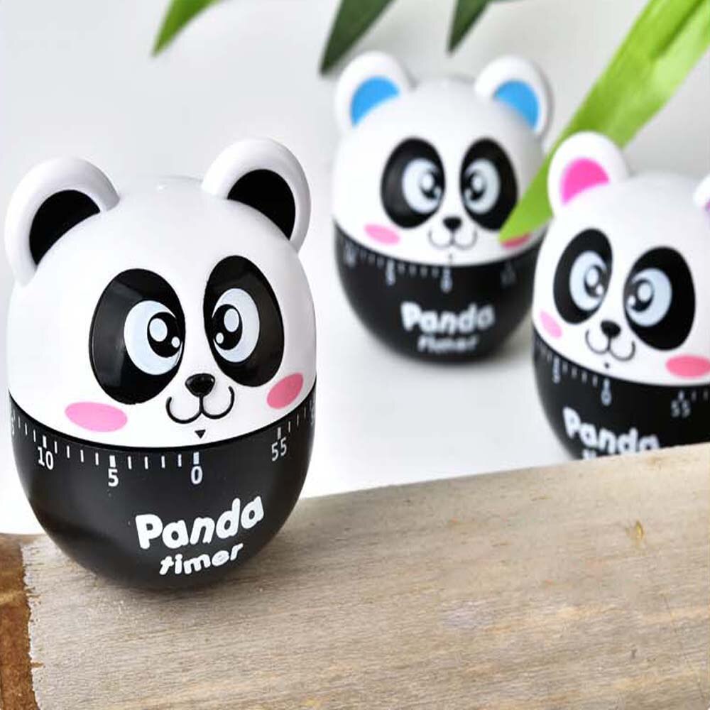 Härlig panda timer tecknad kök mekanisk väckarklocka inställd tid påminnelser nedräkning matlagning verktyg leveranser