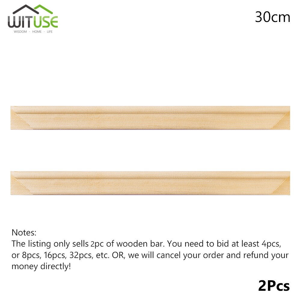 1piece Wooden Canvas Stretcher Frame Diy Gallery Wall Art For Oil Painting (a Canvas Frame System Needs 4pcs): 2Pcs 30cm